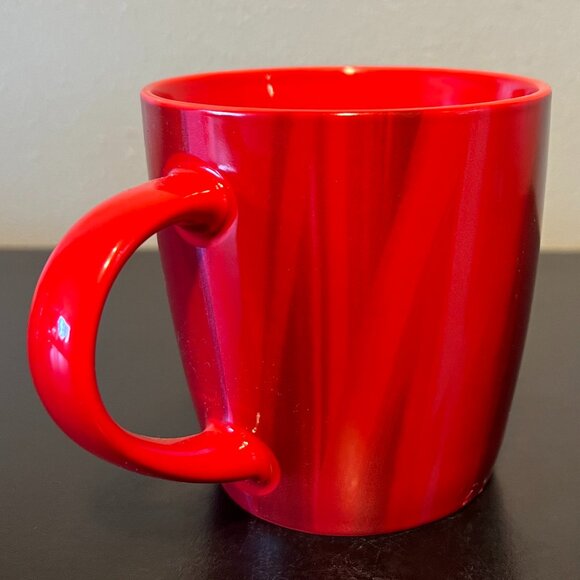 STARBUCKS Coffee Mermaid Siren Logo Vertical Marbleized Red Ceramic Mug ~ 2022 - Picture 4 of 15